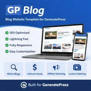 GeneratePress Blog Website Theme